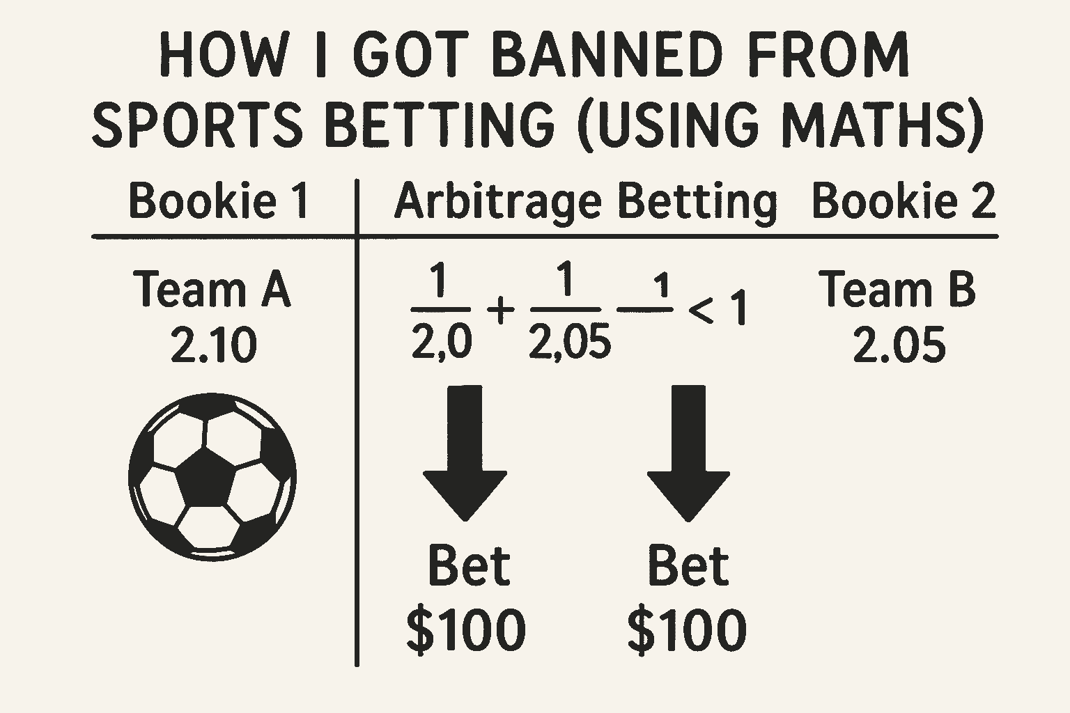 How I Got Banned From Sports Betting (Using Maths)